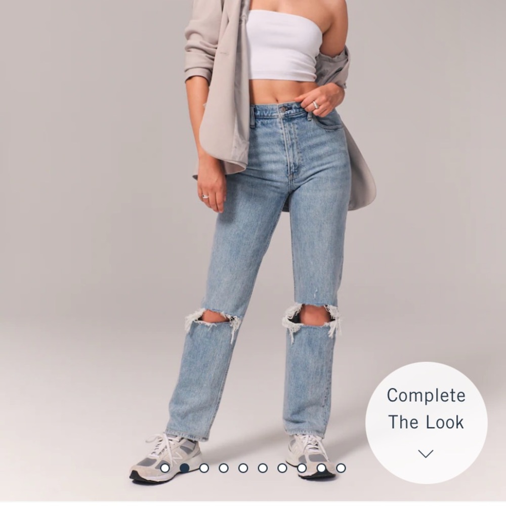 Abercrombie Ultra High Rise Straight Jeans